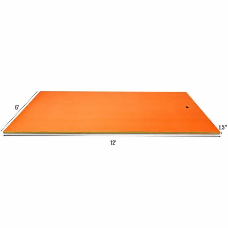 12' x 6' 3 Layer Tear-Resistant XPE Foam Floating Water Pad