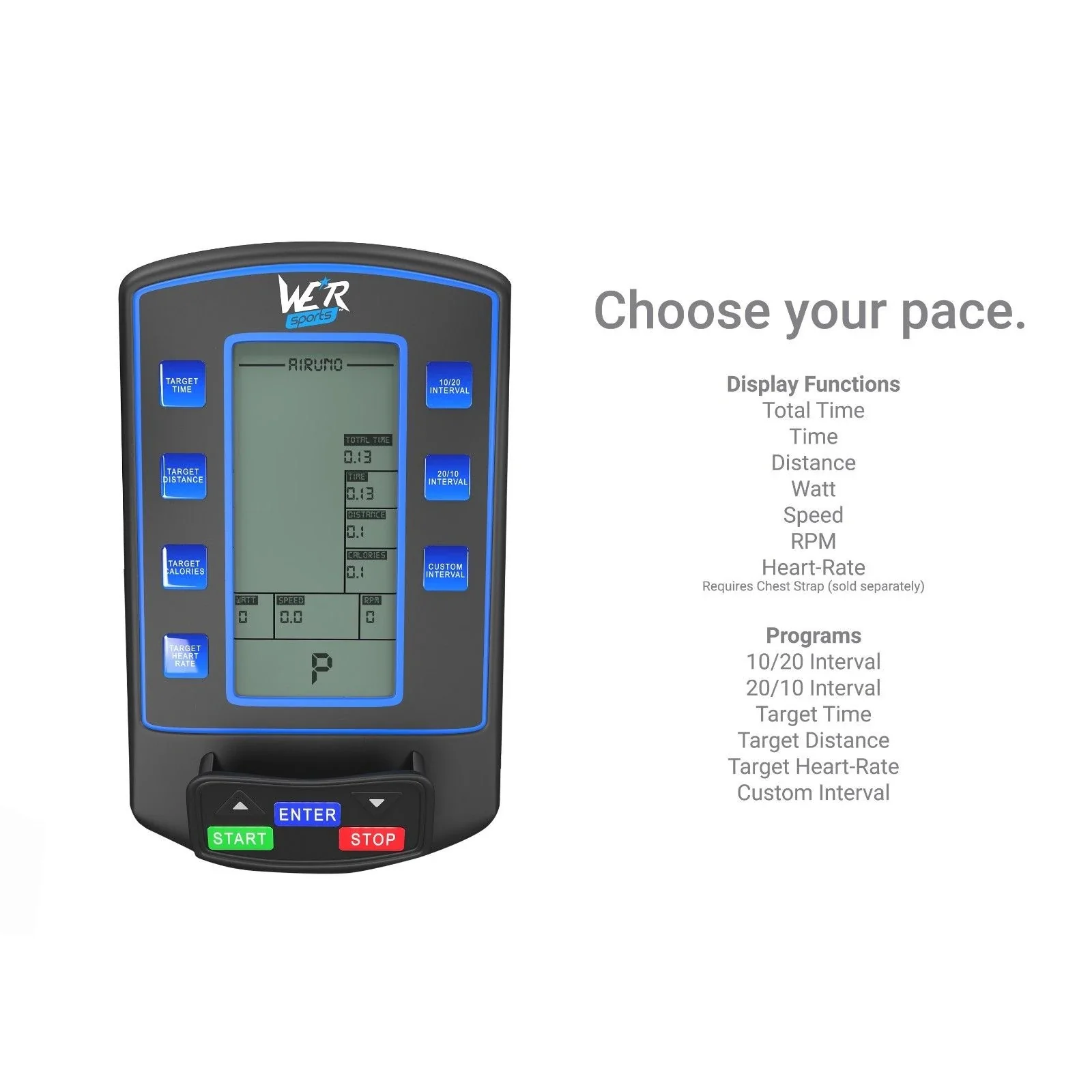 AirUno Air Assault Exercise Bike - Replacement Monitor