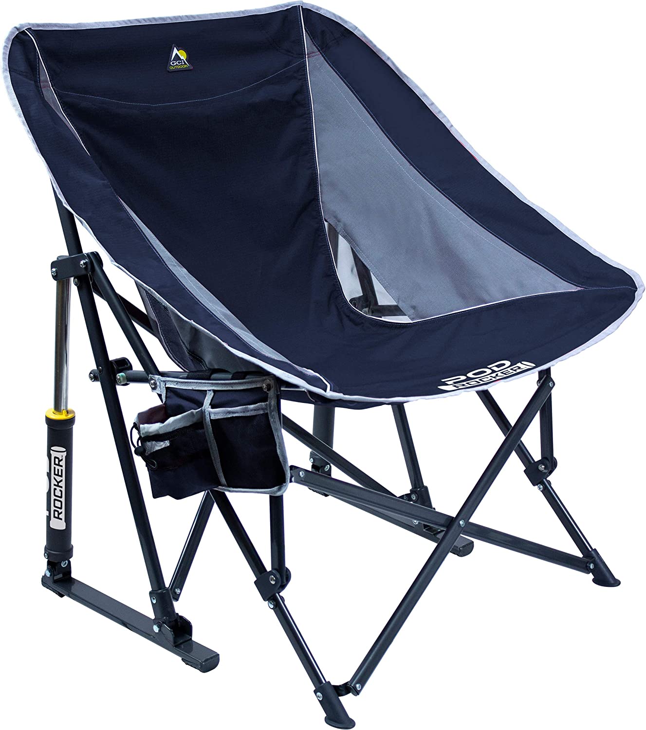Outdoor Freestyle Rocker Portable Rocking Chair & Outdoor Camping Chair, ergonomic Nylon, Indigo Blue