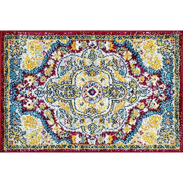 Rugshop Vintage Distressed Bohemian Area 5' x 7' Multi 5' x 7' Multi Color