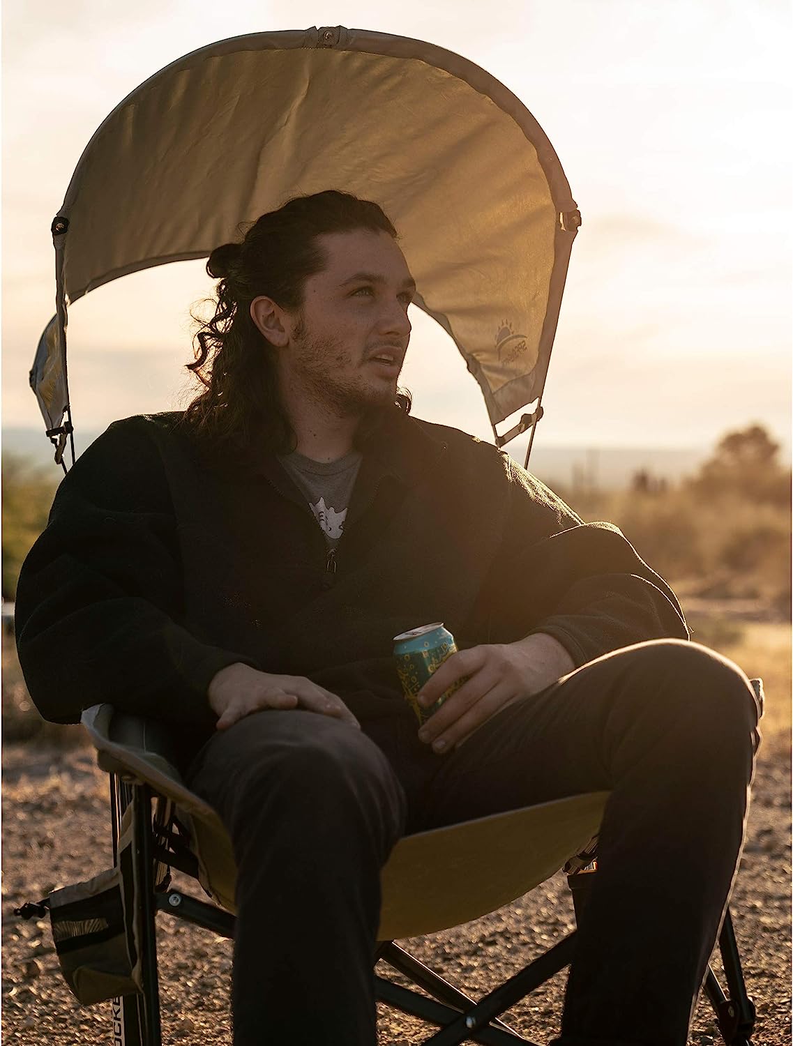 Outdoor Freestyle Rocker Portable Rocking Chair & Outdoor Camping Chair, ergonomic Nylon, Indigo Blue