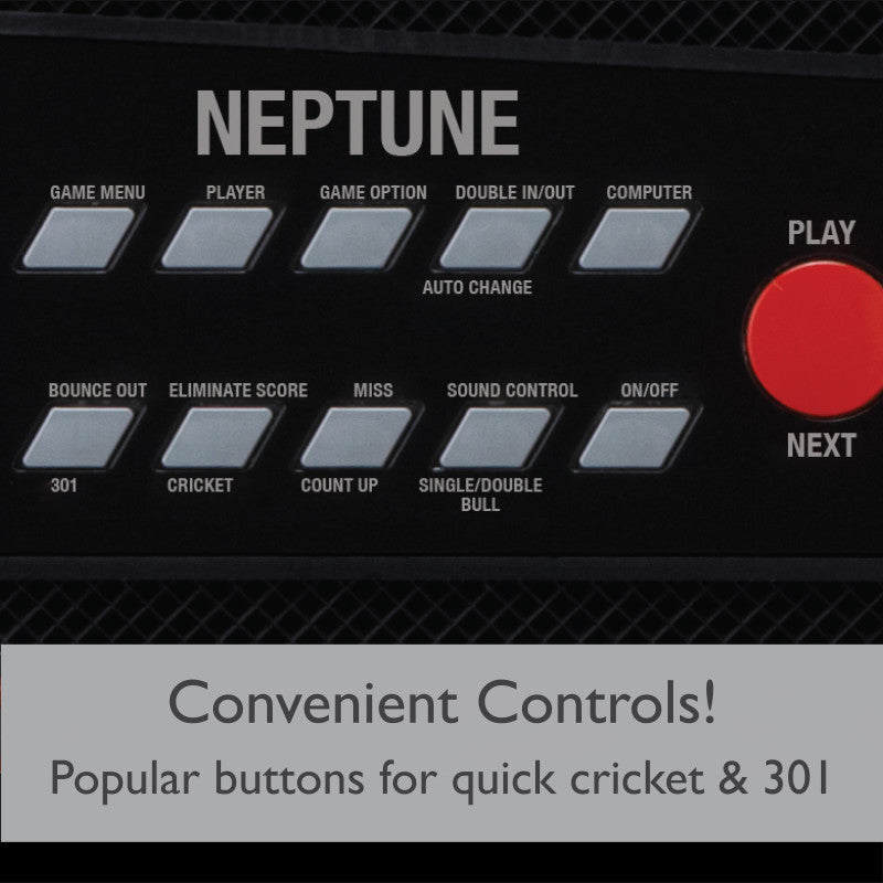 Viper Neptune Electronic Dartboard and Cabinet Hybrid, 15.5