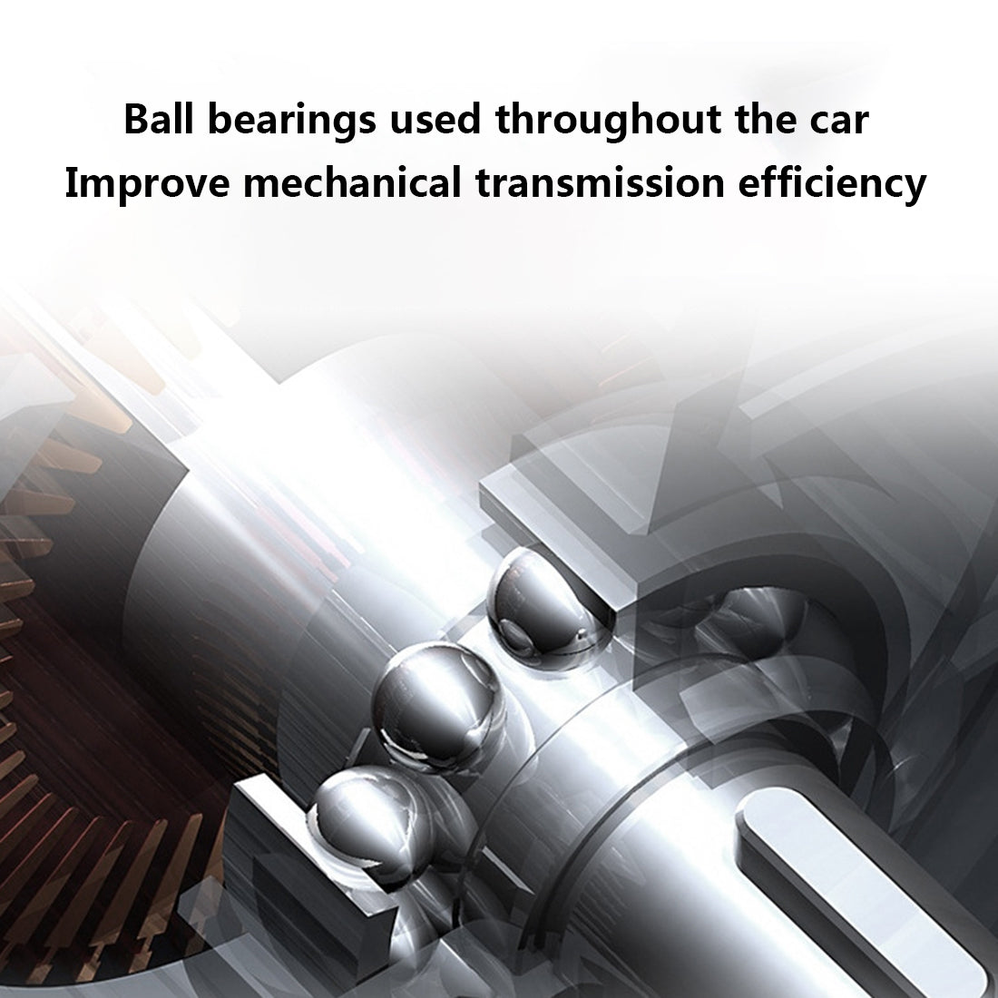 RC Car 1/16 50KM/H 4CH 4WD 2.4G Full Scale Brushless High-speed Racing Car Drifting RC Car with Front Lights - RTR Brushless Version (Grey Golden)