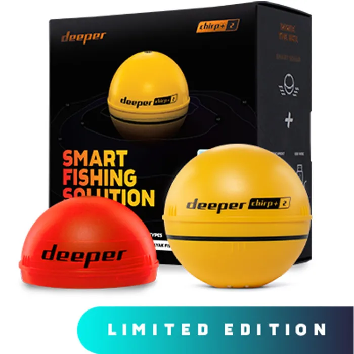 Deeper Chirp+ 2 Limited Edition Yellow Smart Sonar