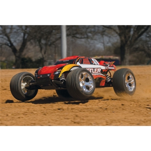 Traxxas Rustler XL-5 RTR RC Truck w/ID Battery & Quick Charger