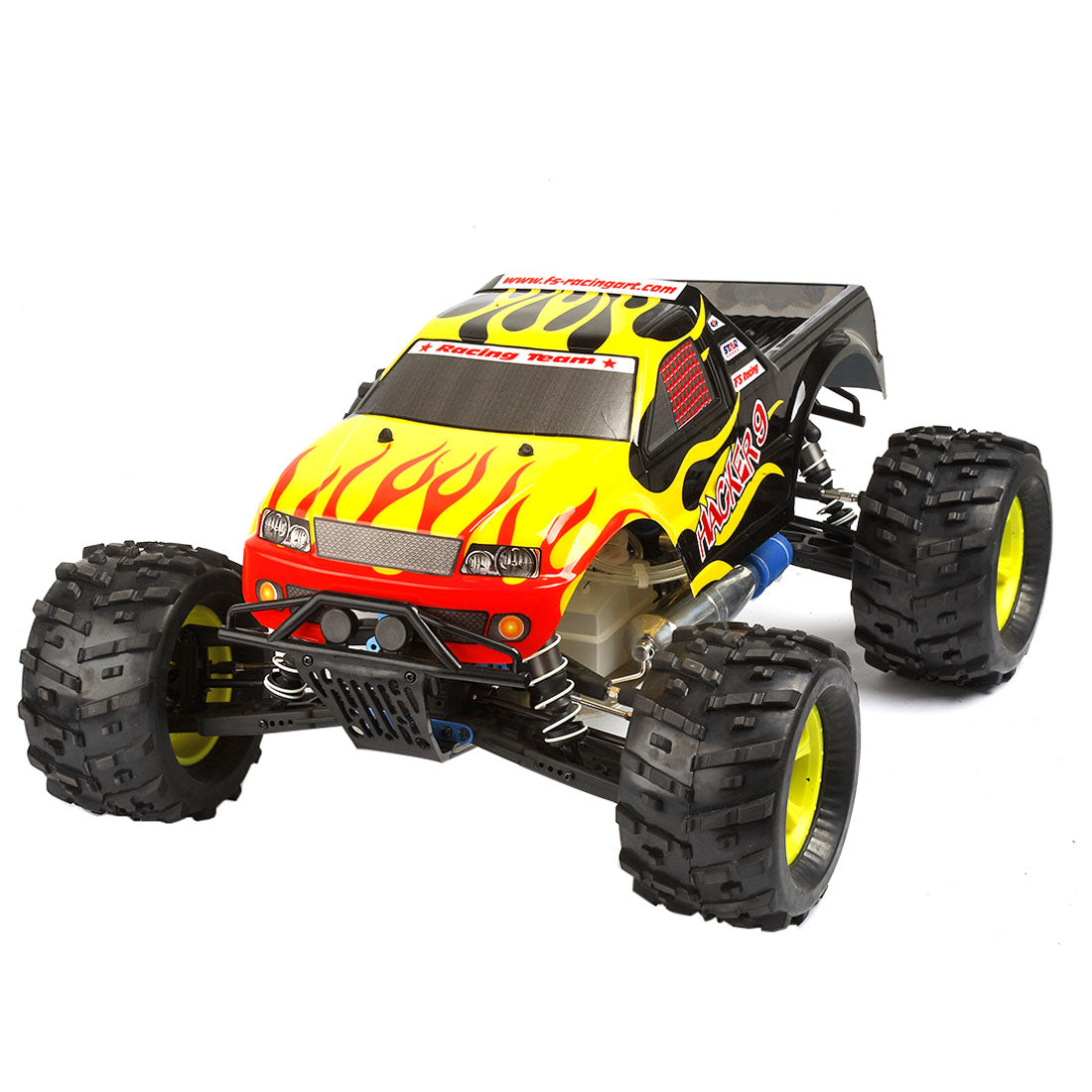 FS Racing 31803 RC Car 1:18 2.4G Wireless 4WD Nitro Vehicle RC Monster Truck Model - RTR