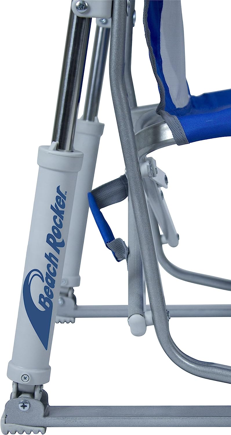 Outdoor Freestyle Rocker Portable Rocking Chair & Outdoor Camping Chair, ergonomic Nylon, Indigo Blue