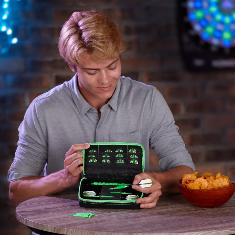 Casemaster Plazma Dart Case Black with Green Trim