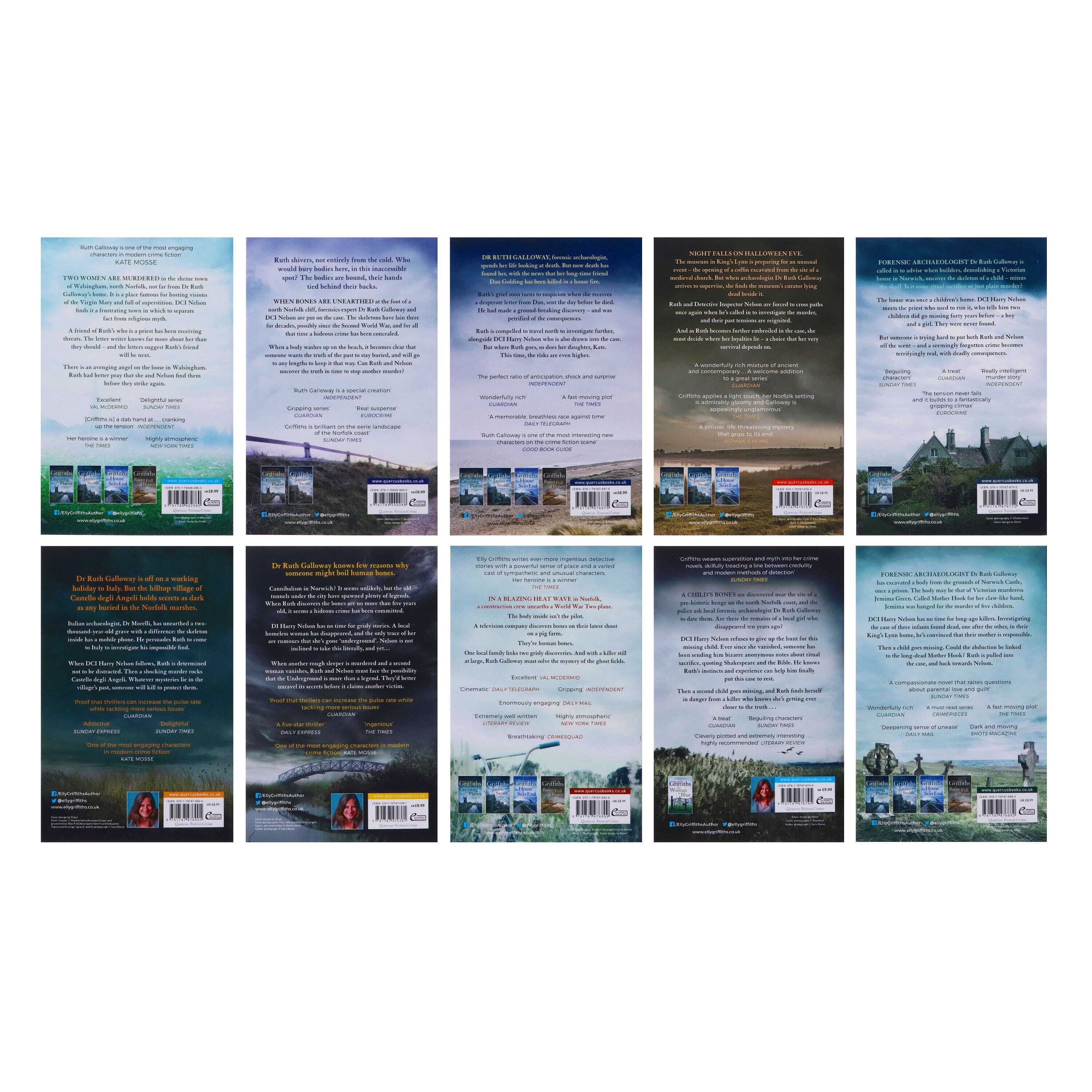 The Dr Ruth Galloway Mysteries By Elly Griffiths 10 Books Collection Set - Fiction - Paperback