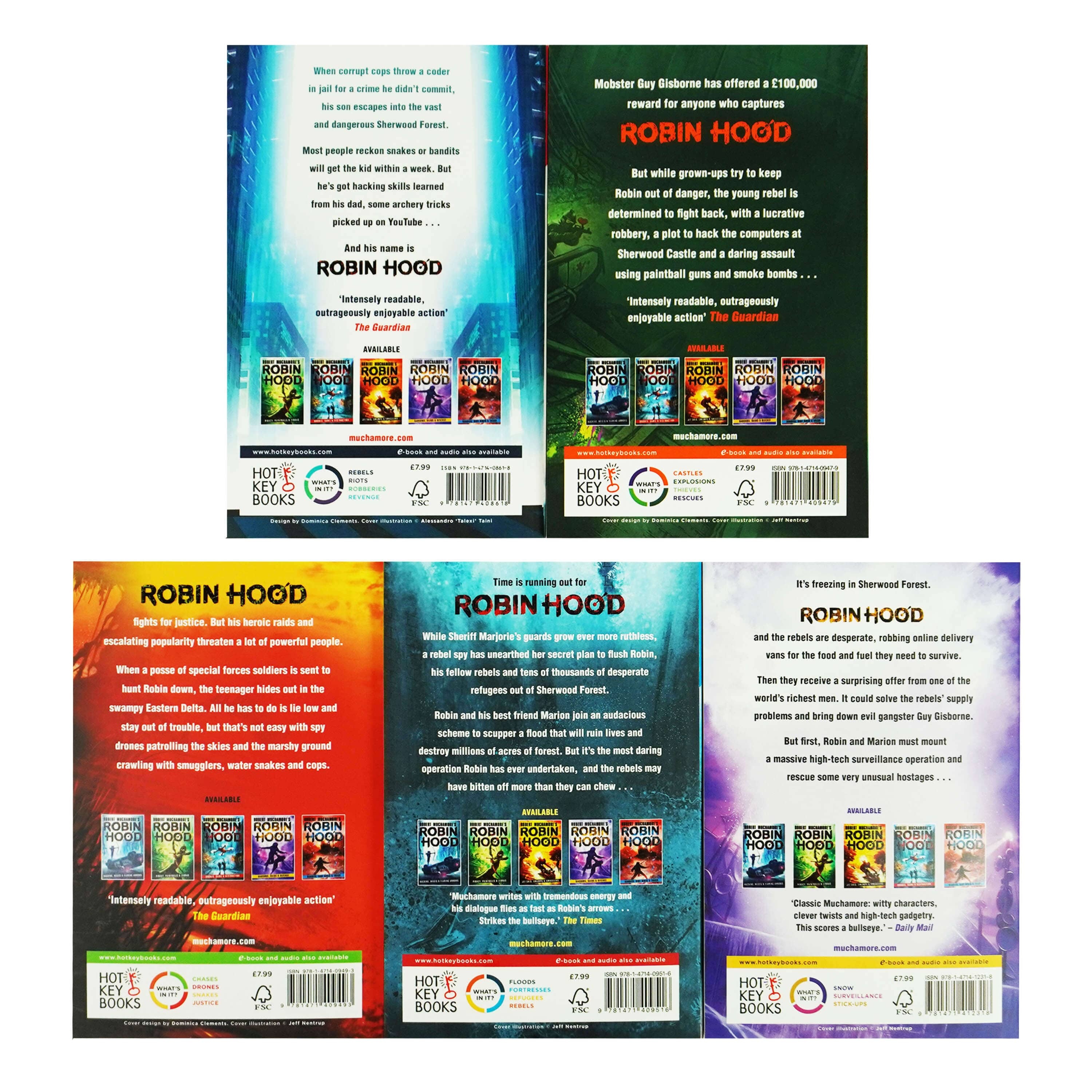 Robin Hood Series by Robert Muchamore 5 Books Collection Set - Ages 10-17 - Paperback