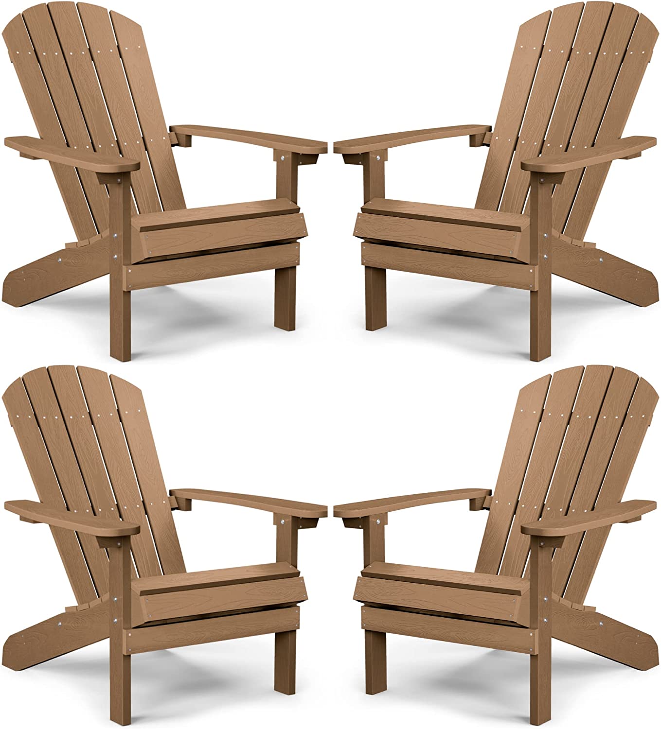 Adirondack Chair ,Patio Chairs 5 Steps Easy Installation,Widely Used in Outdoor, Fire Pit, Deck, Outside, Garden, Campfire Chairs