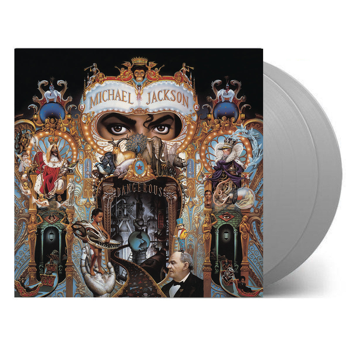 Michael Jackson - Dangerous Exclusive Silver Color Vinyl 2x LP Record