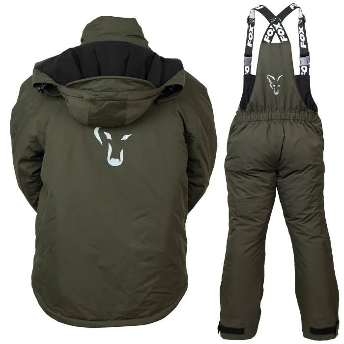 Fox Green & Silver Winter Fishing Suit