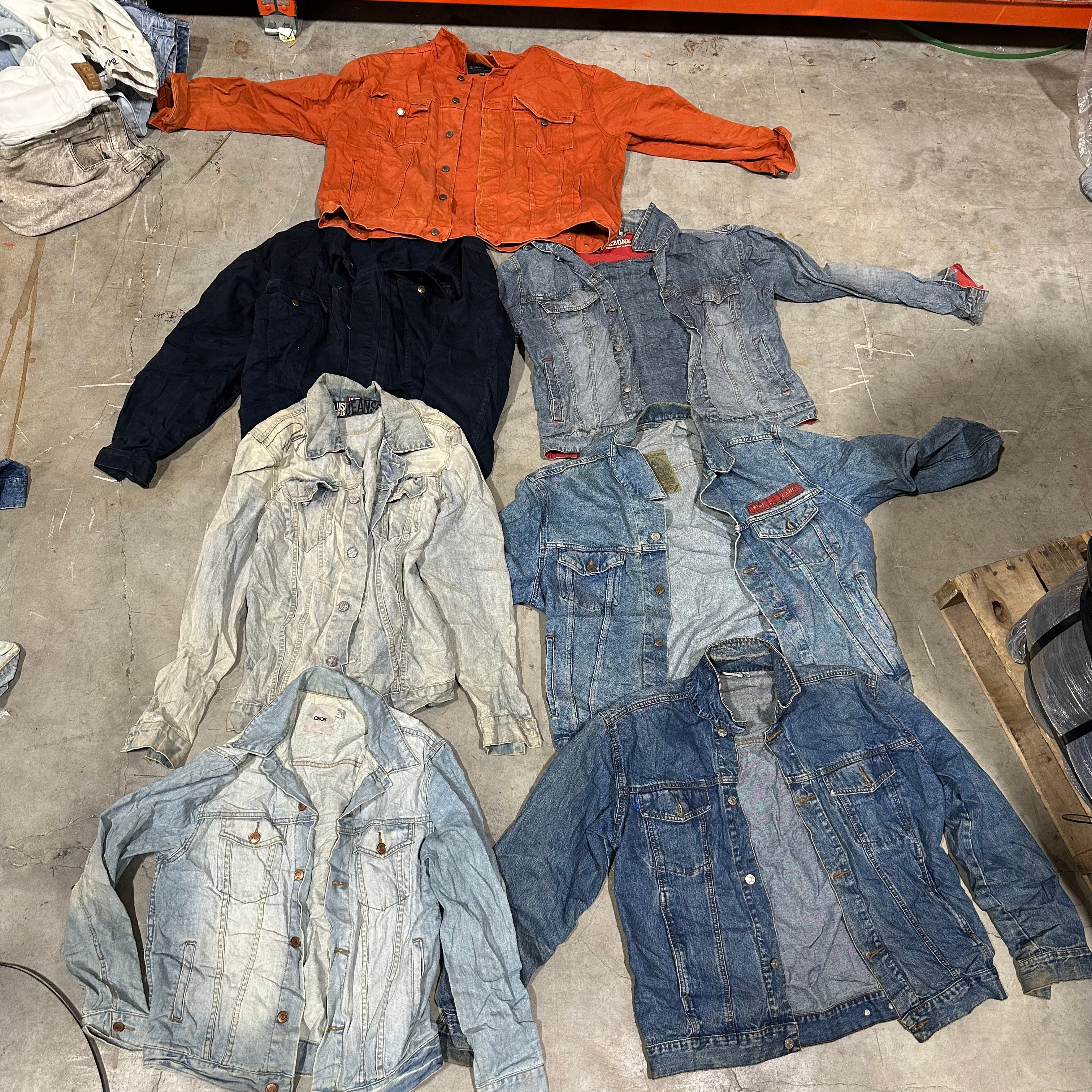 100LB Mens Denim Jackets Bale