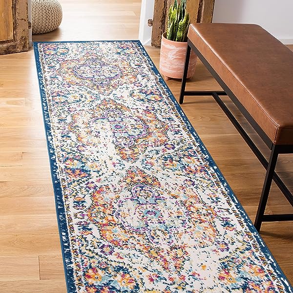 Rugshop Vintage Distressed Bohemian Area 5' x 7' Multi 5' x 7' Multi Color