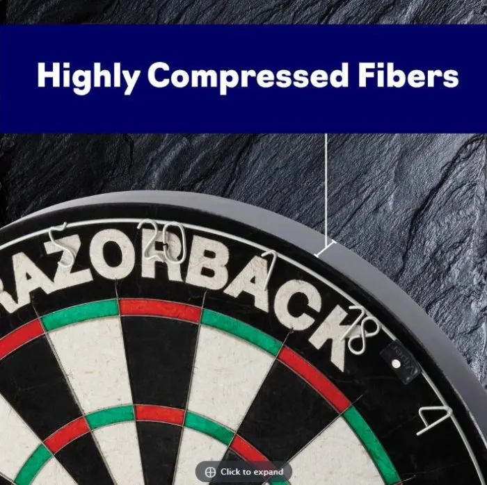 Viper Razorback Sisal Dartboard WDF Accredited