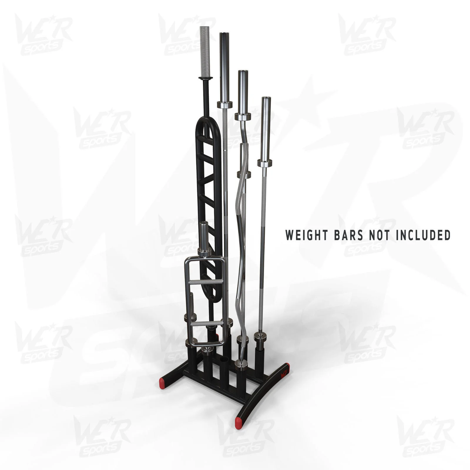 Olympic Bar Floor Stand Holds 9 Bars Barbell Curlbar Gym Weight Rack