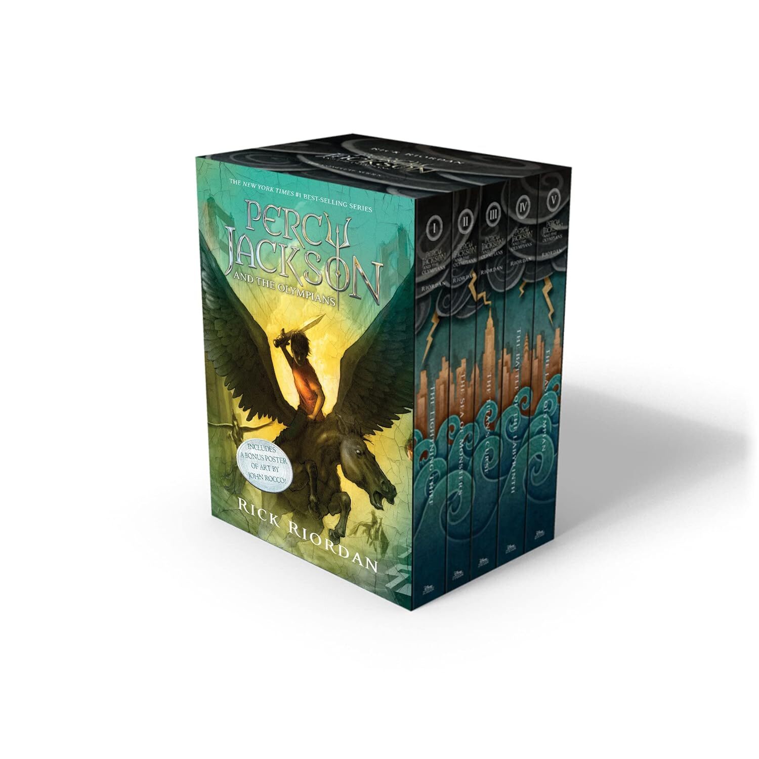 Percy Jackson and the Olympians 5 Book Paperback Boxed Set (w/poster) Paperback
