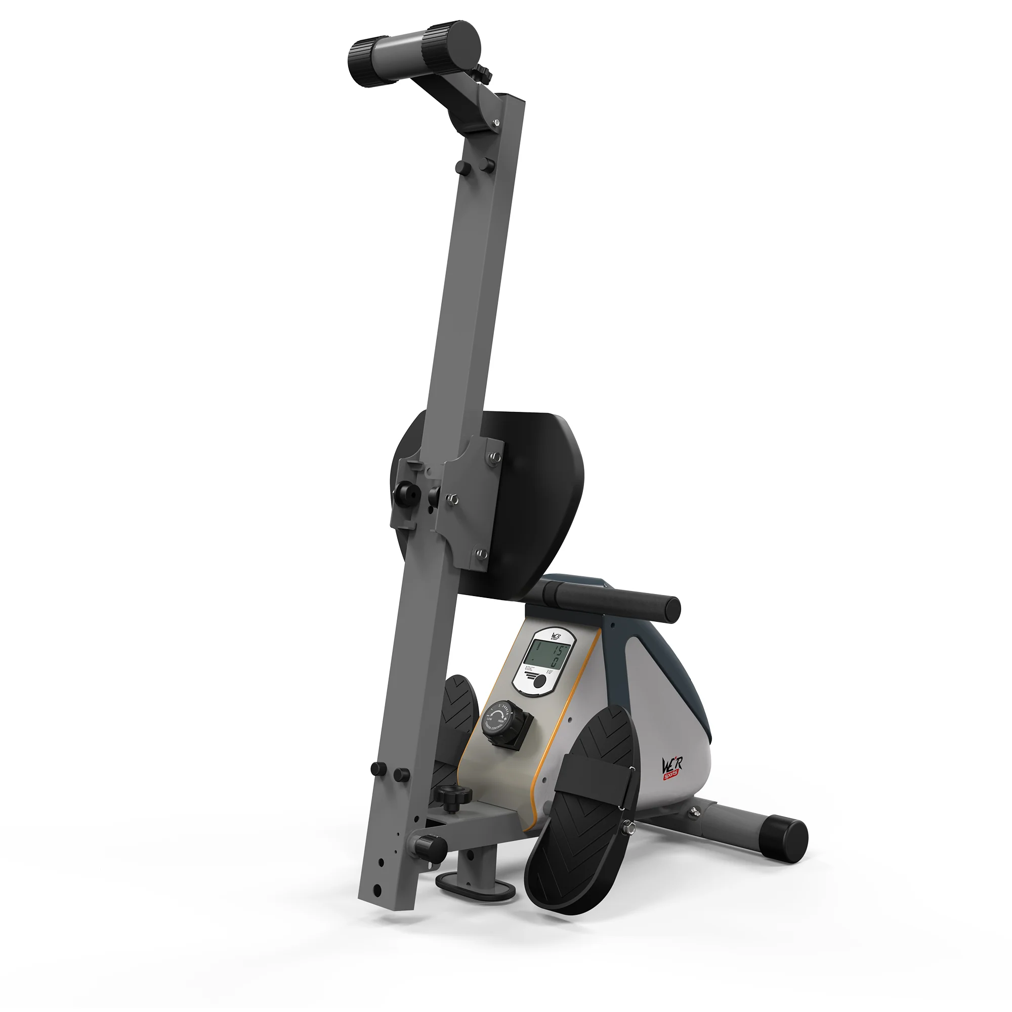 RevXtreme RowX 2 Magnetic Rowing Machine WHITE-SILVER