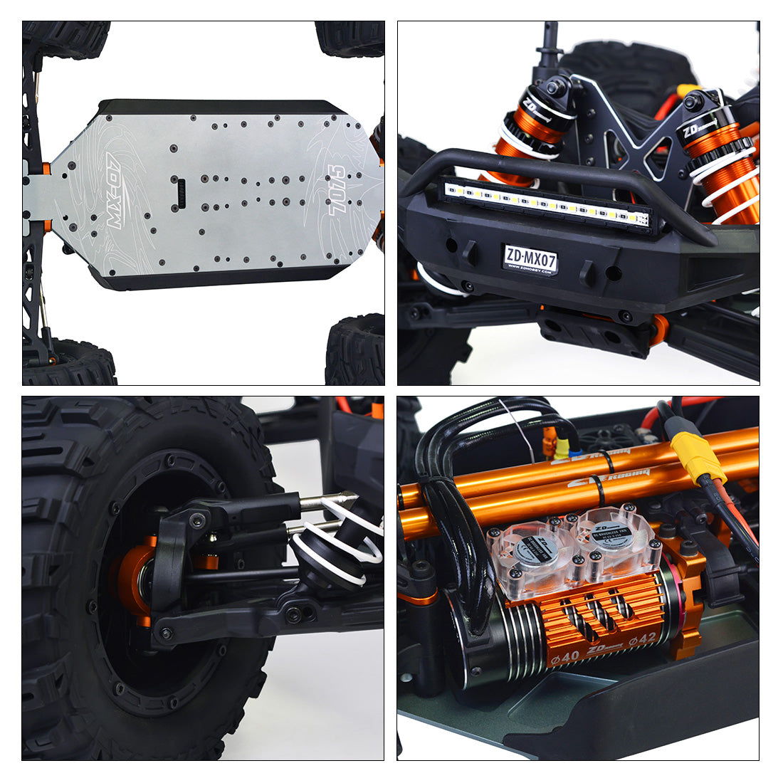 ZD Racing MX-07 1/7 2.4G 4WD RC Monster Remote Control Off-road Car - RTR Version