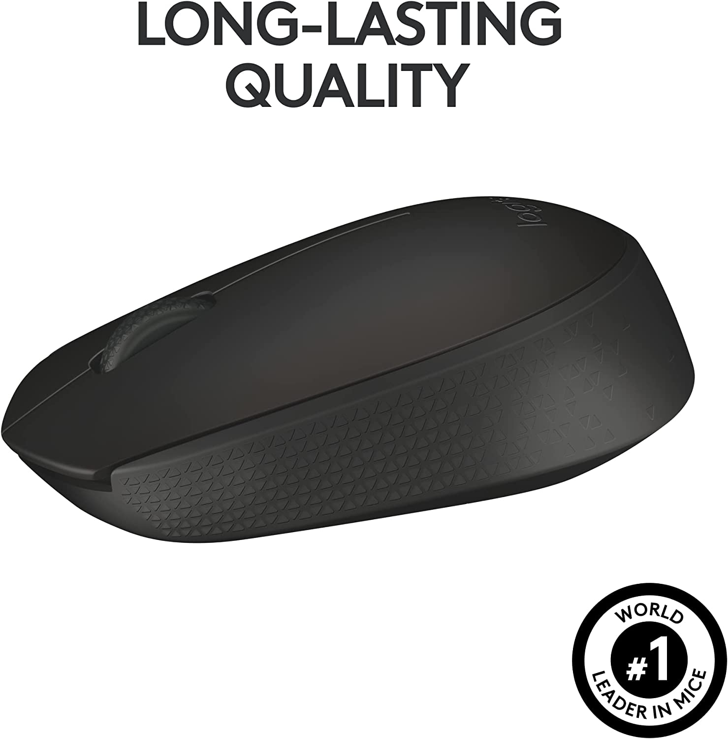 Logitech M170 Wireless Mouse for PC, Mac, Laptop, 2.4 GHz with USB Mini Receiver, Optical Tracking, 12-Months Battery Life, Ambidextrous - Blue Grey