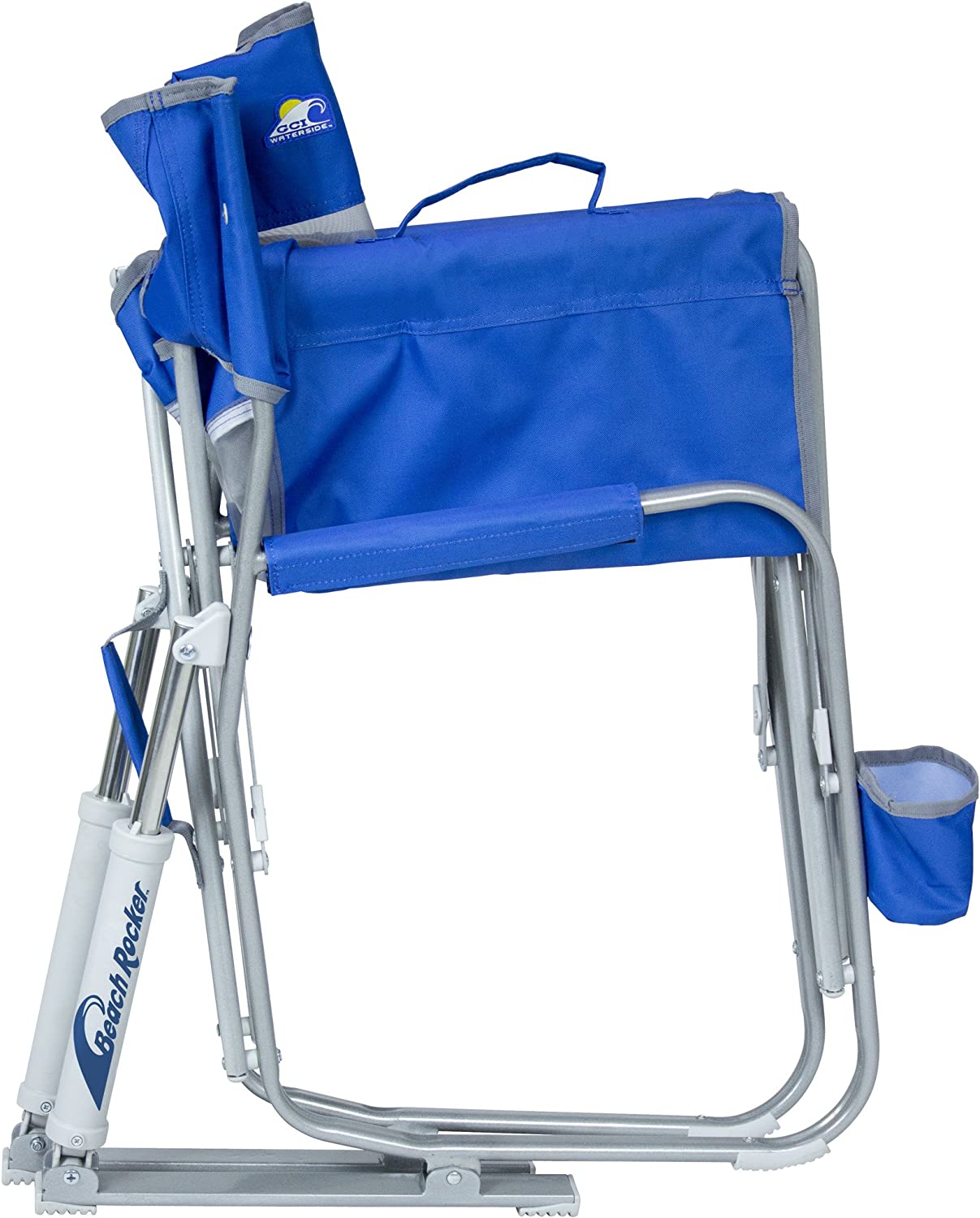 Outdoor Freestyle Rocker Portable Rocking Chair & Outdoor Camping Chair, ergonomic Nylon, Indigo Blue