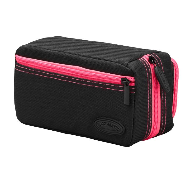 Casemaster Plazma Pro Dart Case Black with Pink Trim and Phone Pocket