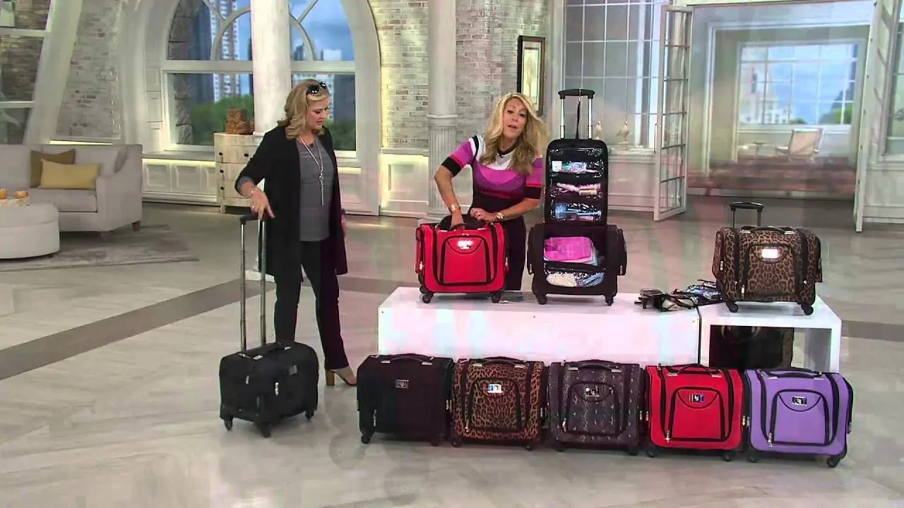 💥QVC-Last Day BUY 2 SAVE 30%💥Weekender Bag with Set of 2 Snap-In Toiletry Case