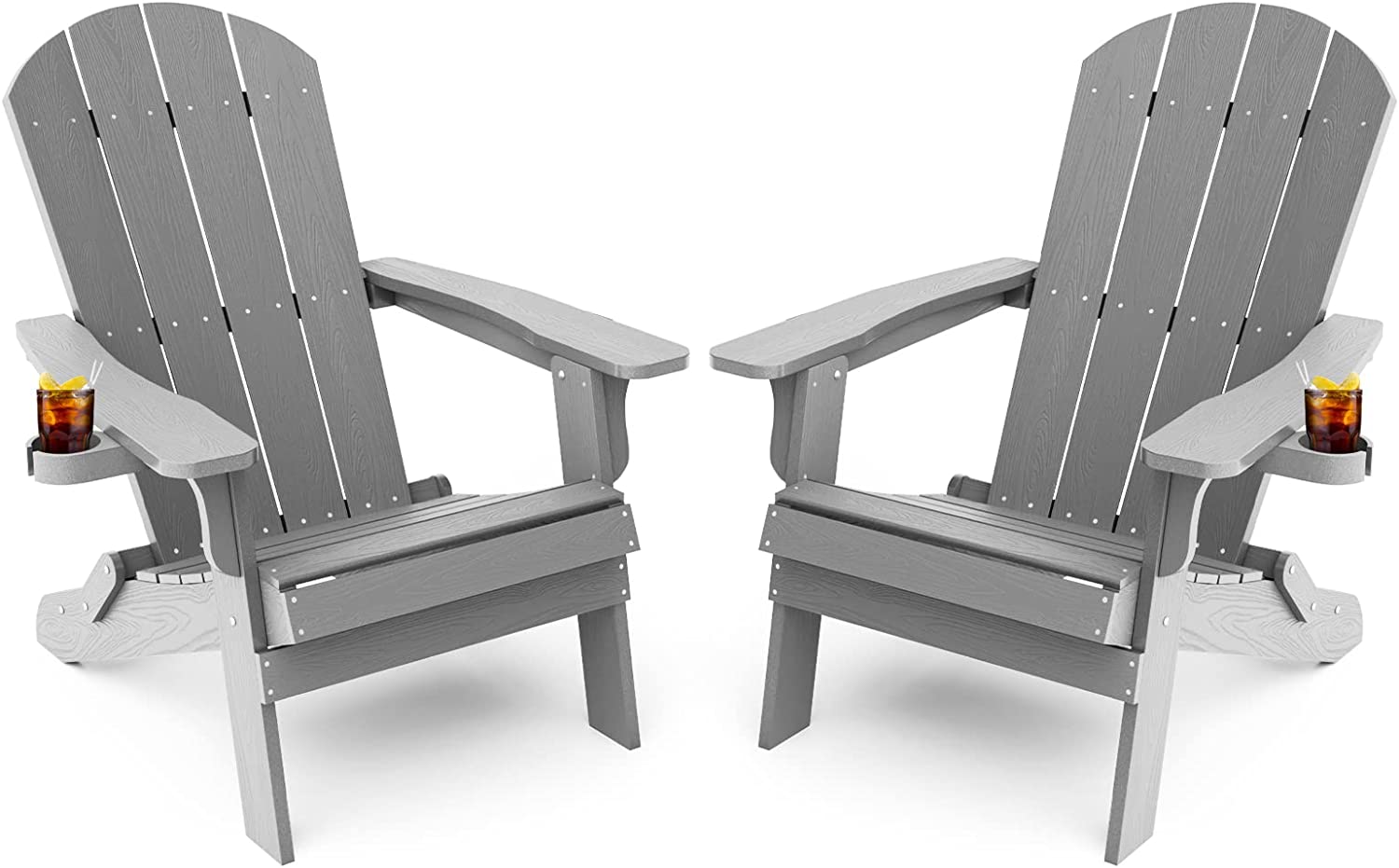 Adirondack Chair ,Patio Chairs 5 Steps Easy Installation,Widely Used in Outdoor, Fire Pit, Deck, Outside, Garden, Campfire Chairs