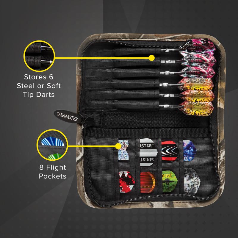 Casemaster Realtree Hardwoods Deluxe Camouflage Dart Case