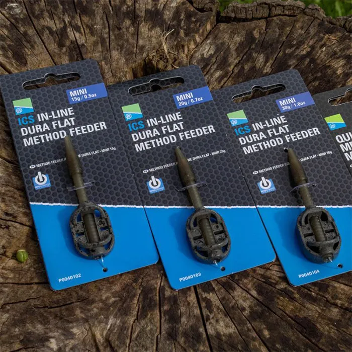 Preston ICS In-Line Dura Flat Mini Method Fishing Feeder