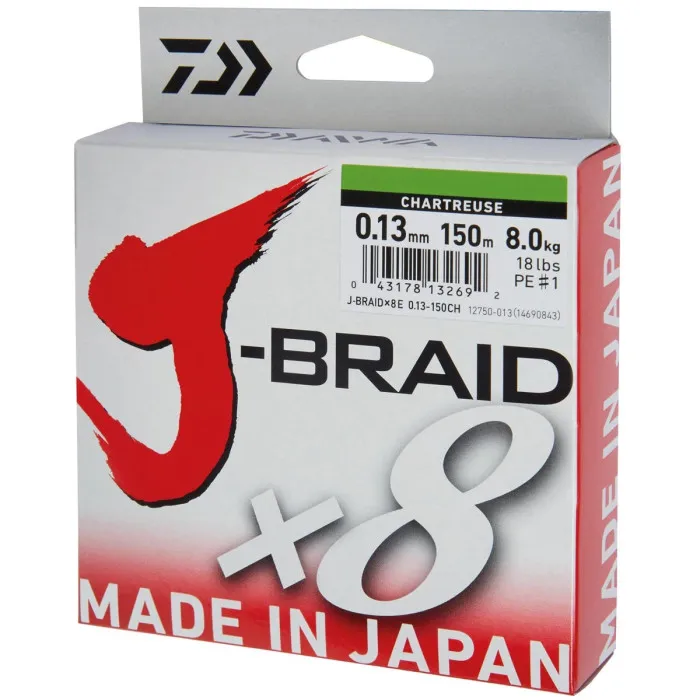 Daiwa J-Braid X8 Chartrusse