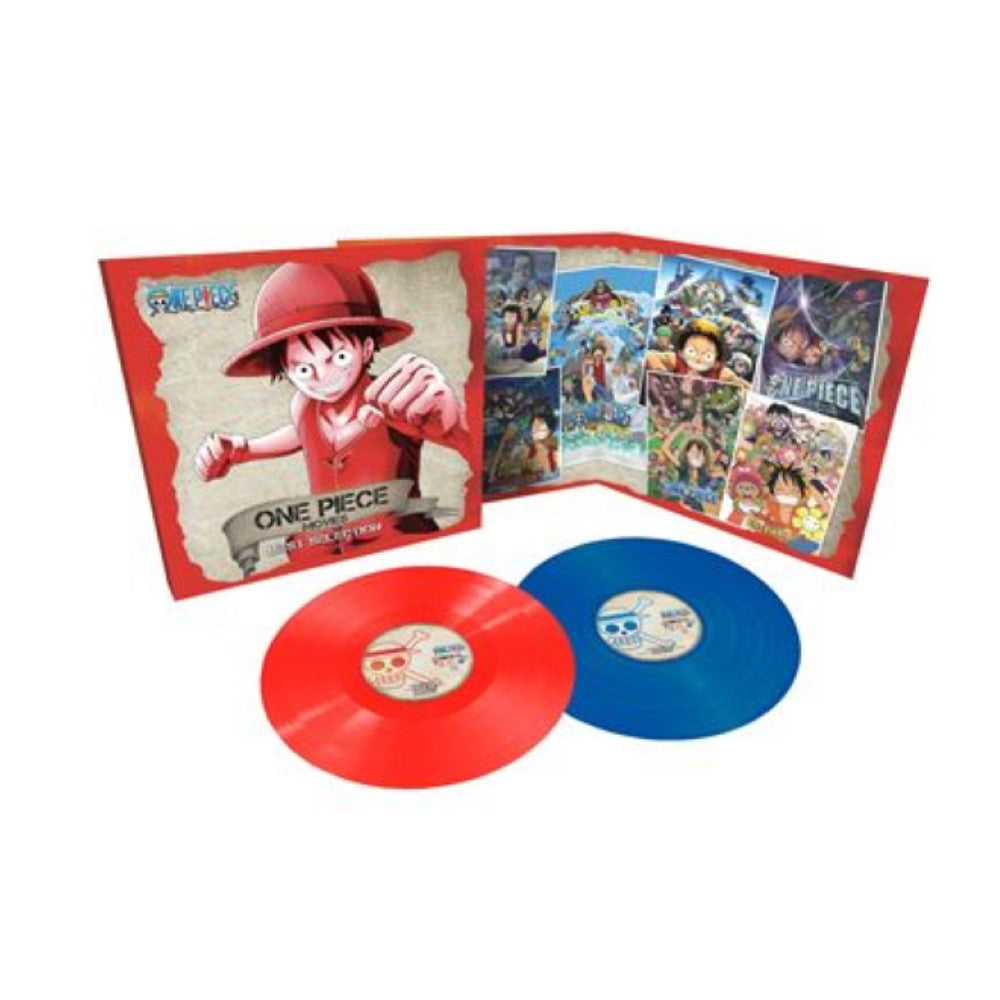 One Piece Movies Best Selection Exclusive Limited Edition Blue & Red Color Vinyl 2x LP Record