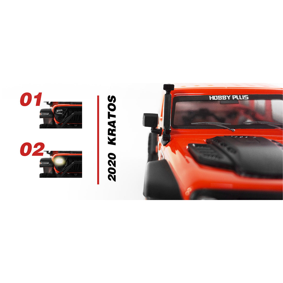 RC Car Hobby Plus CR-18 KRATOS 1/18 Scale Crawler Mini RC Off-road Vehicle