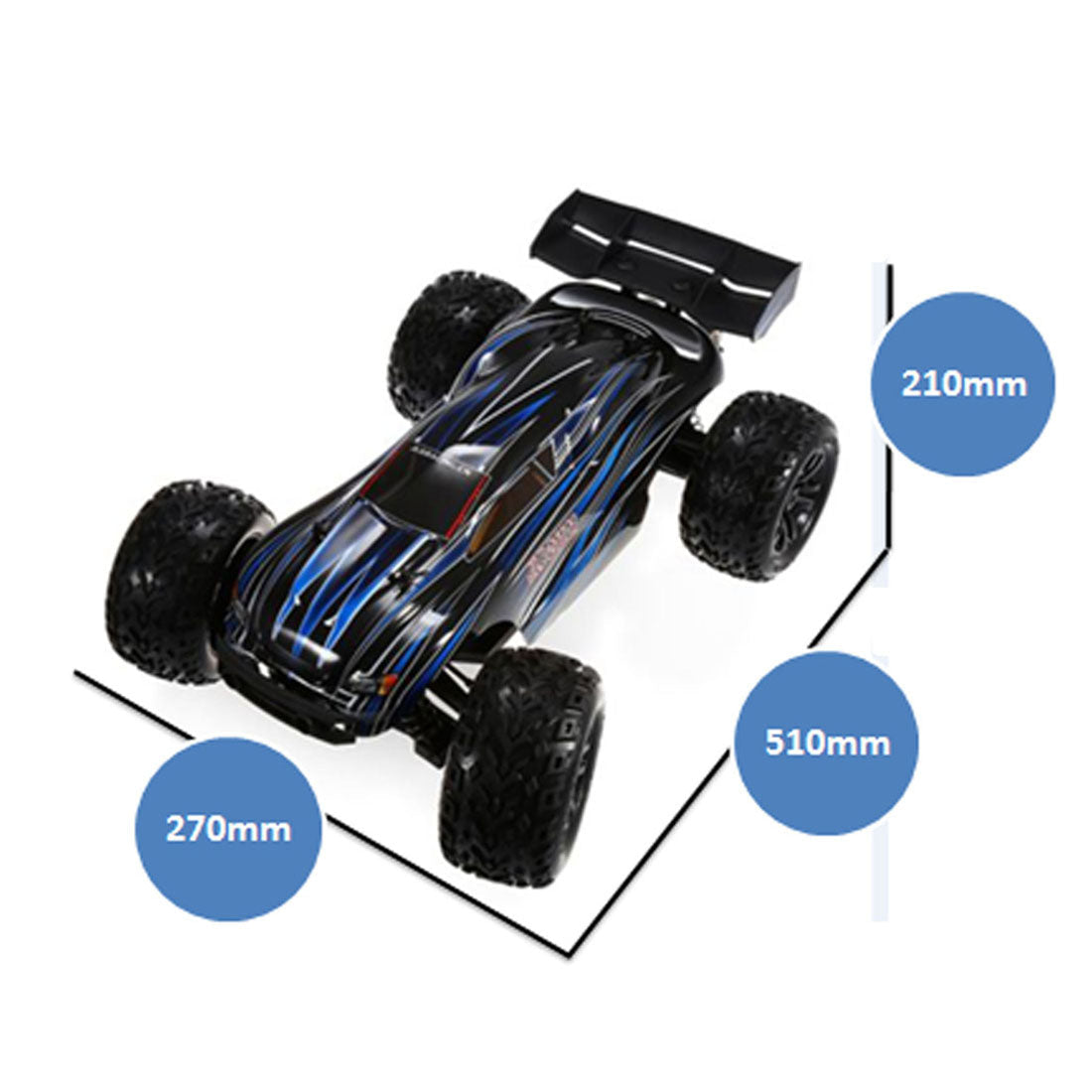 JLB Racing 21101 1/10 4WD 2.4G 80A Off-road Splashproof Flip Brushless Truggy RC Car Remote Control Truck- RTR