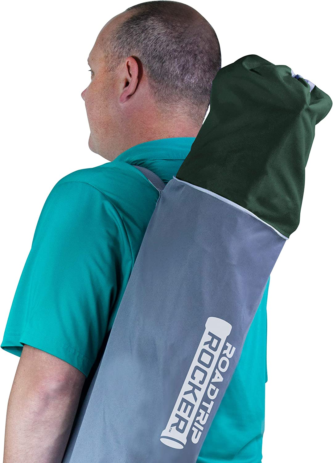 Outdoor Freestyle Rocker Portable Rocking Chair & Outdoor Camping Chair, ergonomic Nylon, Indigo Blue