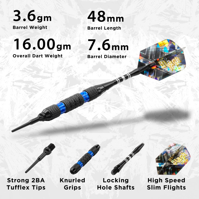 Viper Black Ice Blue Soft Tip Darts