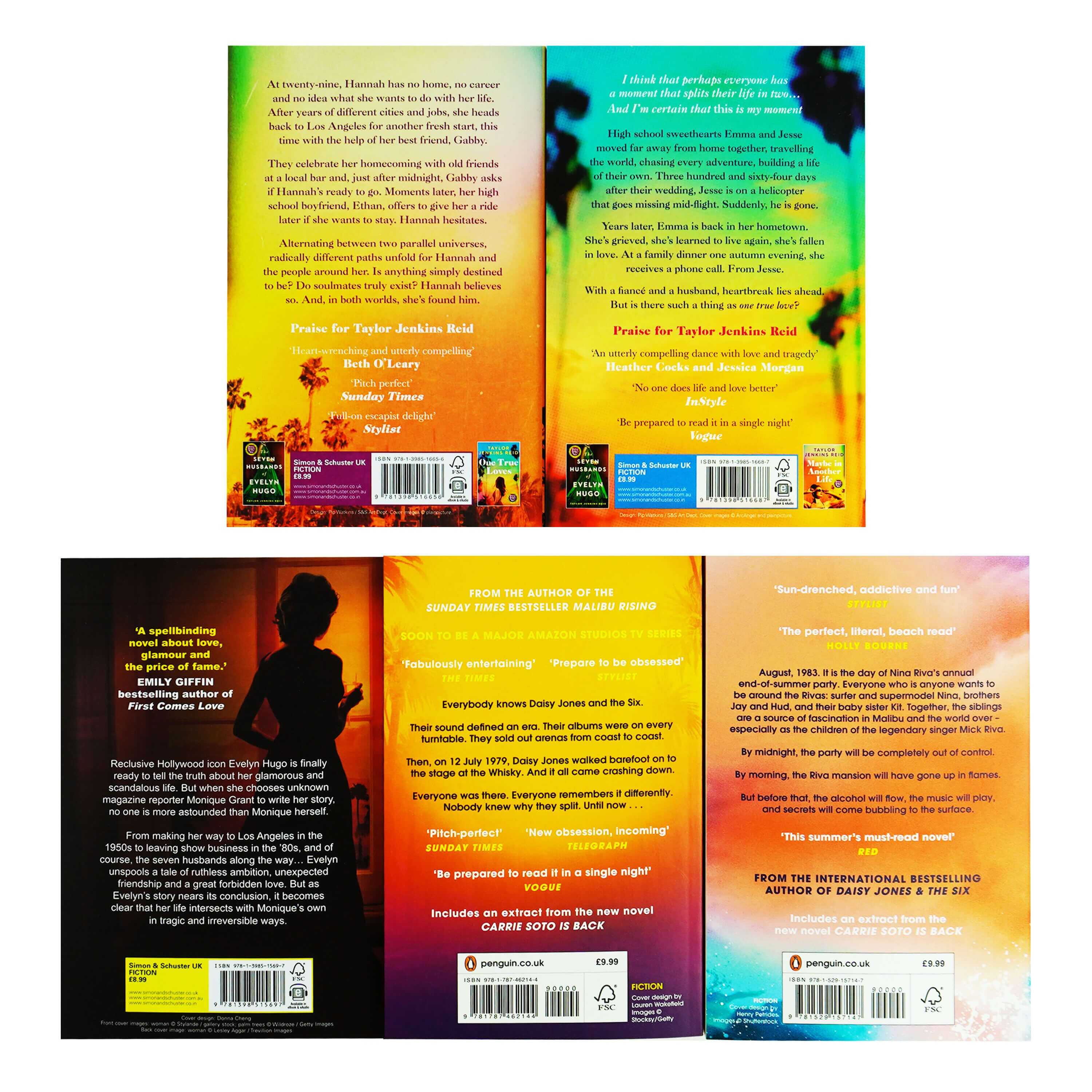 Daisy Jones and the Six by Taylor Jenkins Reid 5 Books Collection Set - Fiction - Paperback