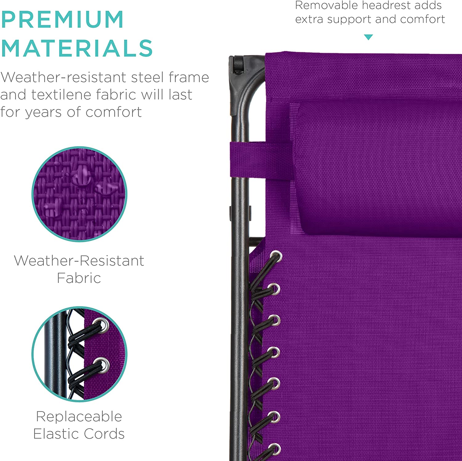 Folding Zero Gravity Outdoor Recliner Patio Lounge Chair w/Adjustable Canopy Shade, Headrest, Side Accessory Tray, Textilene Mesh - Beige