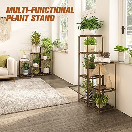 Plant stand indoor plant stand wooden outdoor multi-layer plant stand