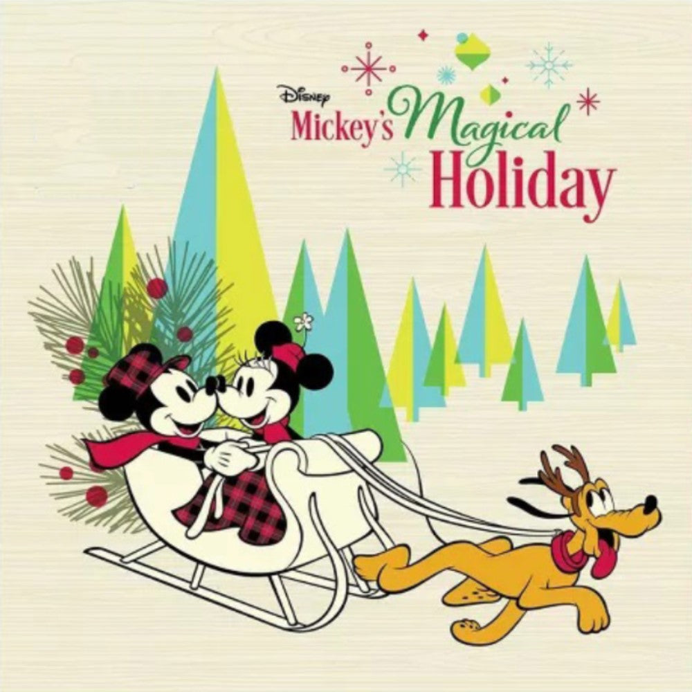 Mickey's Magical Holiday Exclusive Limited Edition Light Blue/White Splatter Color Vinyl LP Record