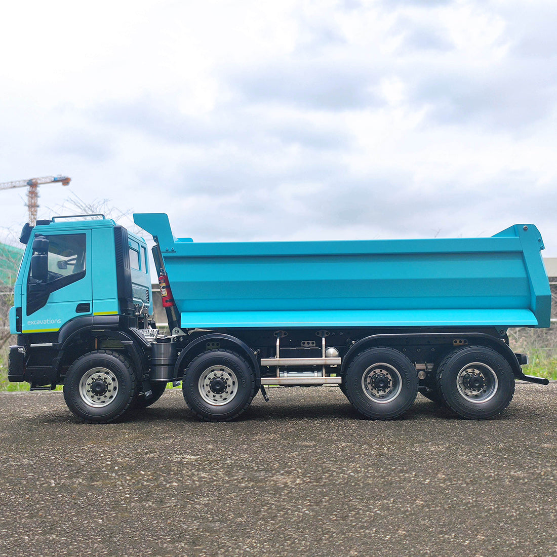 MODEL RACING 1/14 RC Truck Electric RC Hydraulic Simulation 8×8 Dump Vehicle Model RTR