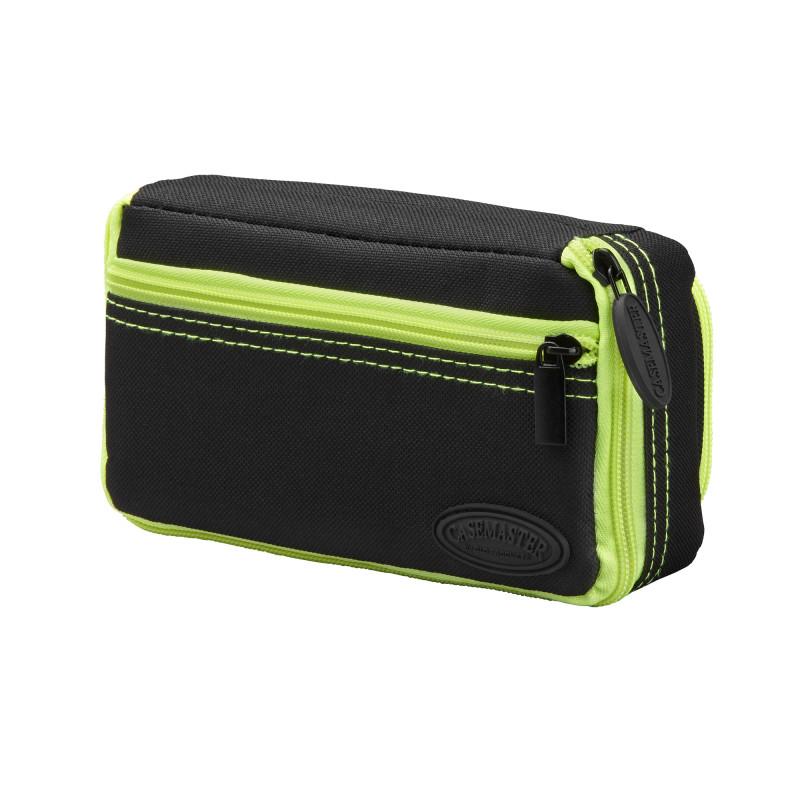 Casemaster Plazma Plus Dart Case Black with Yellow Trim and Phone Pocket