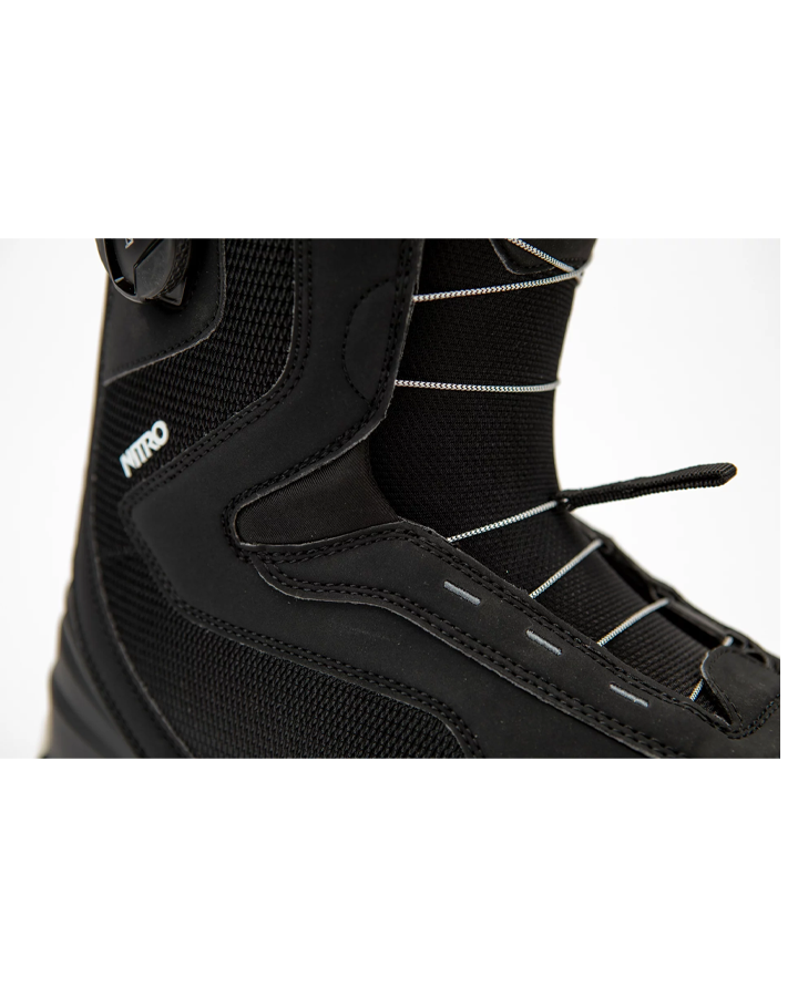 Nitro Club BOA Snowboard Boots - Black/White - 2023