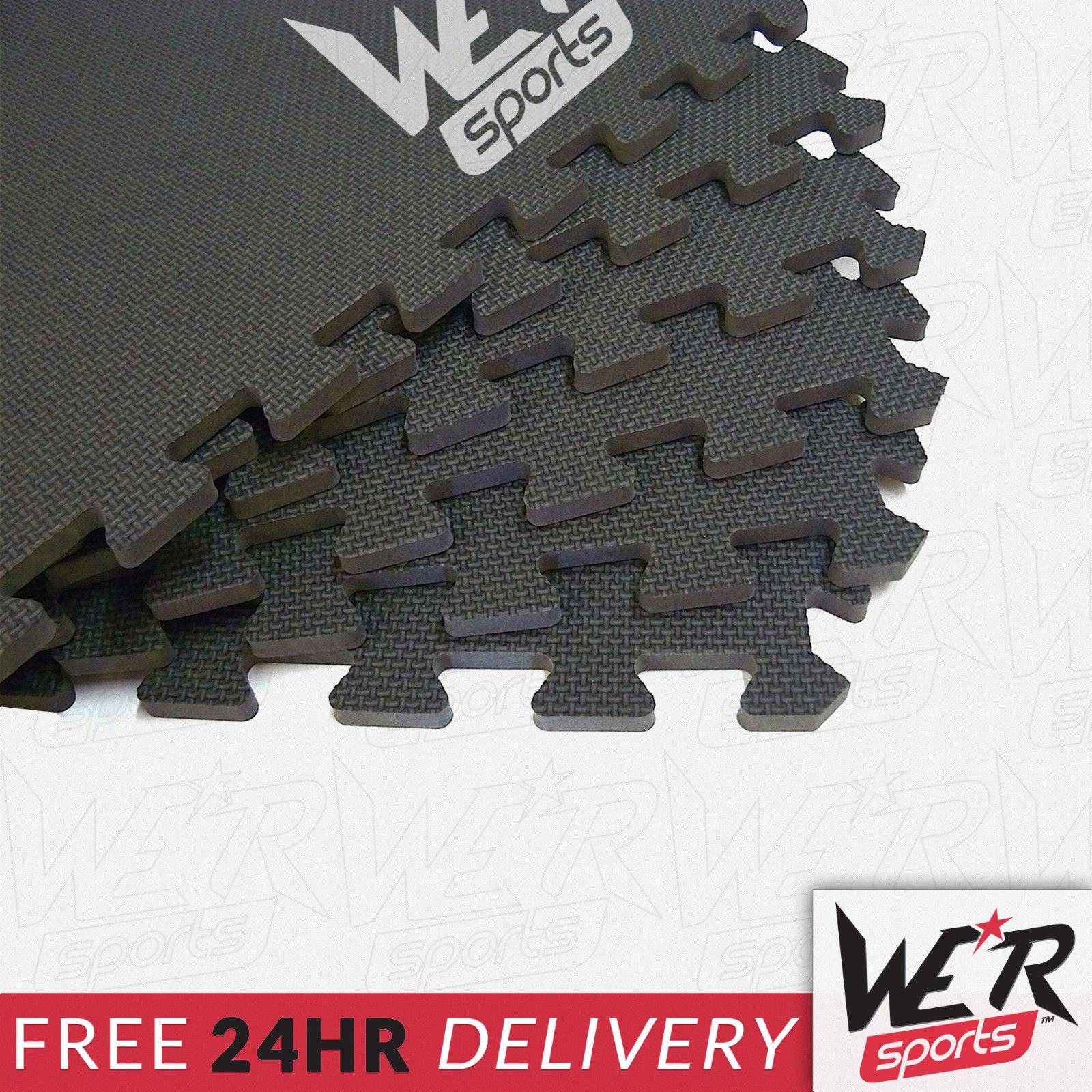 YogaFlex EVA Soft Floor Mat - Black