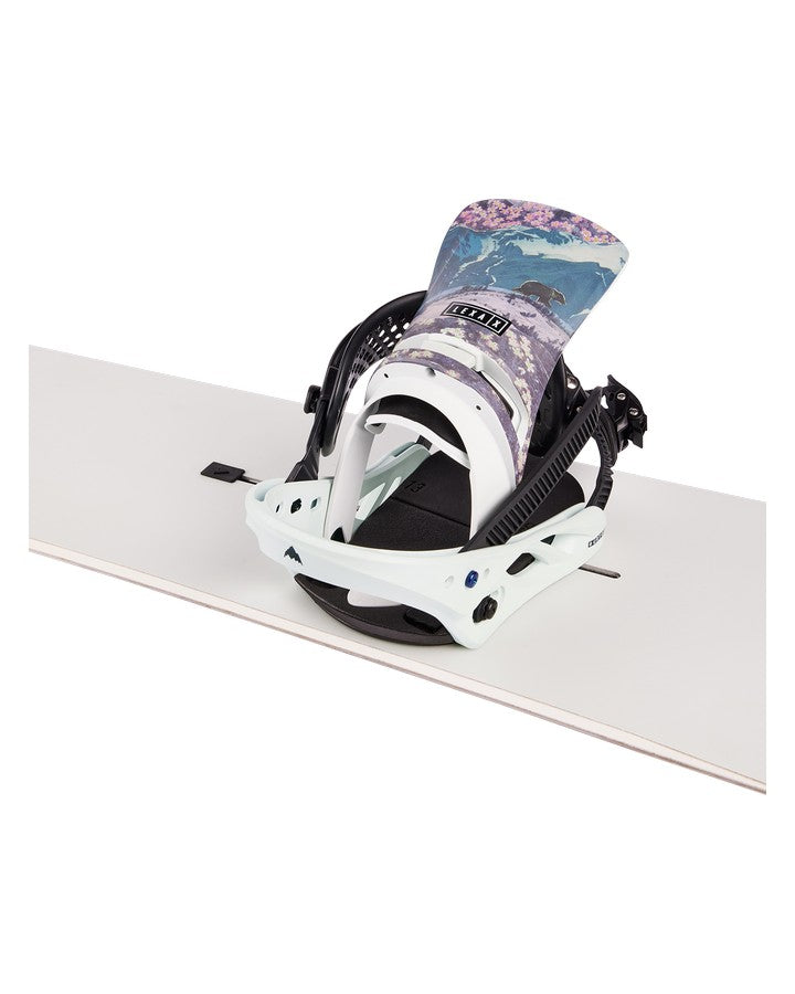 Burton Womens Lexa X Re:Flex Snowboard Bindings - Light Blue/Collage - 2023