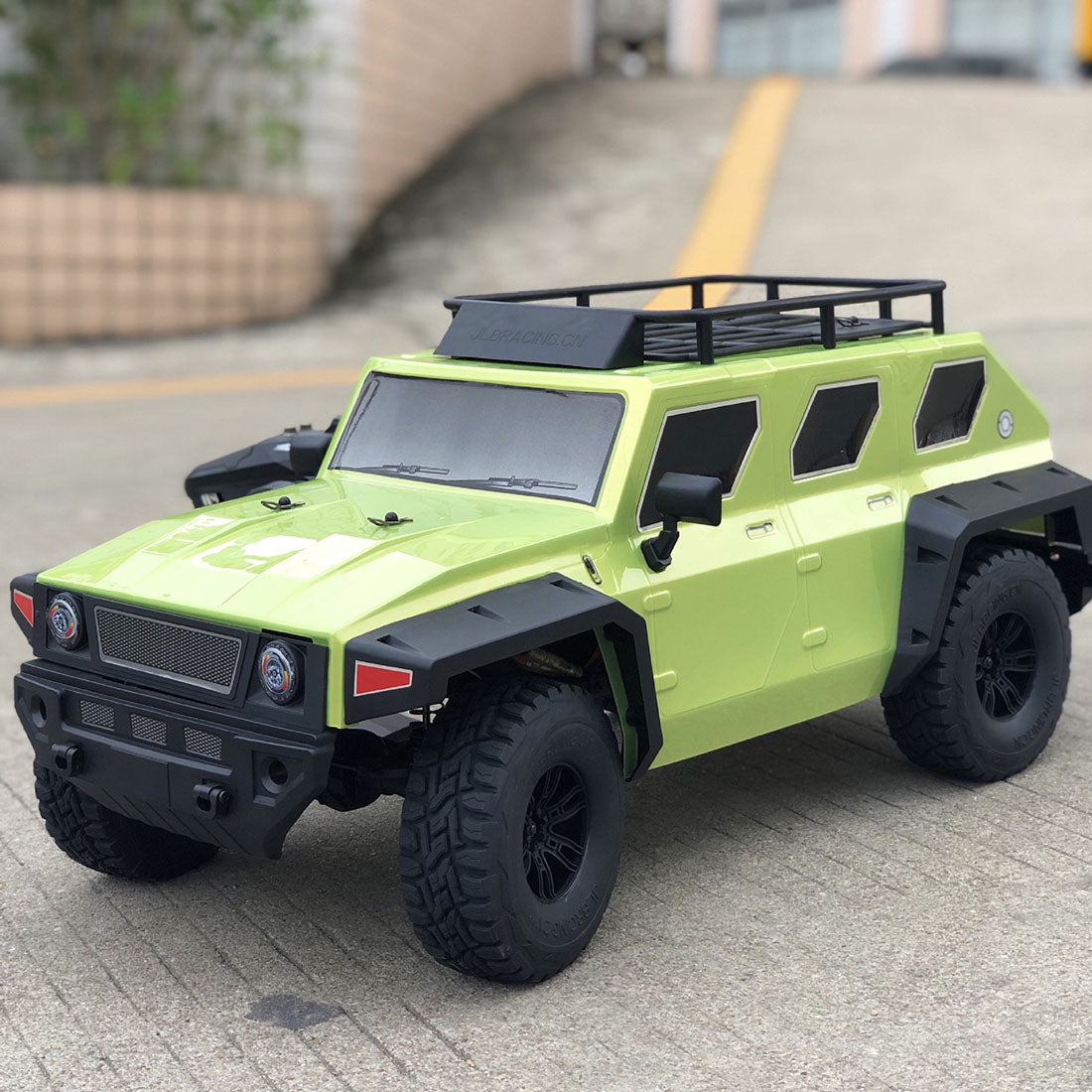 JLB Racing 1/8 4WD RC Crawler Brushed Waterproof Remote Control Car Vehicle with Portal Axle - RTR