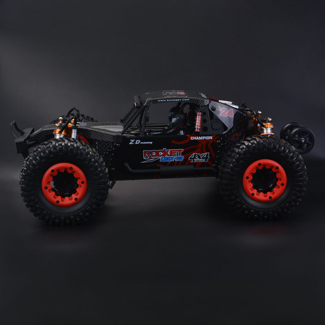 ZD Racing ROCKET DBX-10 1/10 4WD 80KM/H 2.4G RC Car Brushless Motor High-speed Remote Control Desert Off-road Vehicle - RTR