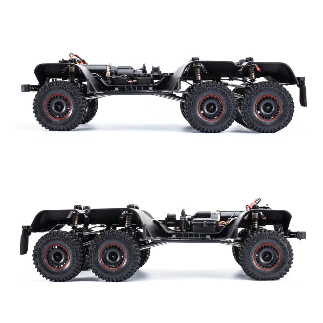 YK 6101 1/10 RC Truck Six-Wheel Pickup Simulated Off-road Clawer with Linkage Light  Differential Lock Speed Transmitter Model Car