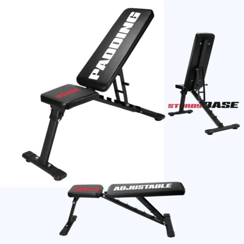 Weight Bench Flat Incline Decline Adjustable Bench Dumbbell Weight Lifting Bench